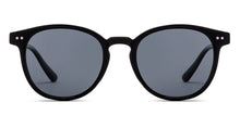 Load image into Gallery viewer, Black Round Full Rim Unisex Sunglasses by OJOS-210204