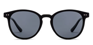 Black Round Full Rim Unisex Sunglasses by OJOS-210204