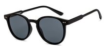 Load image into Gallery viewer, Black Round Full Rim Unisex Sunglasses by OJOS-210204