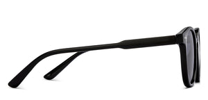 Black Round Full Rim Unisex Sunglasses by OJOS-210204