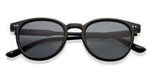 Load image into Gallery viewer, Black Round Full Rim Unisex Sunglasses by OJOS-210204