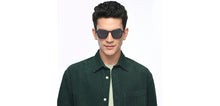 Load image into Gallery viewer, Black Round Full Rim Unisex Sunglasses by OJOS-210205
