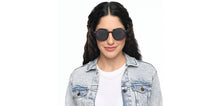 Load image into Gallery viewer, Black Round Full Rim Unisex Sunglasses by OJOS-210205