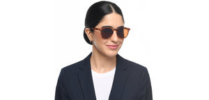 Tortoise Round Full Rim Unisex Sunglasses by OJOS-210206