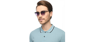 Black Round Full Rim Unisex Sunglasses by OJOS-210210