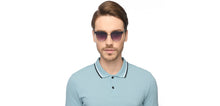 Load image into Gallery viewer, Black Round Full Rim Unisex Sunglasses by OJOS-210210