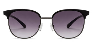 Black Round Full Rim Unisex Sunglasses by OJOS-210210
