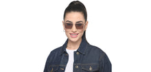 Load image into Gallery viewer, Gold Square Full Rim Unisex Sunglasses by OJOS-210213