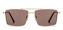 Load image into Gallery viewer, Gold Square Full Rim Unisex Sunglasses by OJOS-210213