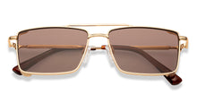 Load image into Gallery viewer, Gold Square Full Rim Unisex Sunglasses by OJOS-210213