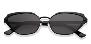 Black Cat Eye Full Rim Women Sunglasses by OJOS-210218
