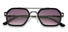 Load image into Gallery viewer, Black Geometric Full Rim Unisex Sunglasses by OJOS-210220
