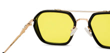 Load image into Gallery viewer, Black Geometric Full Rim Unisex Sunglasses by OJOS-210222