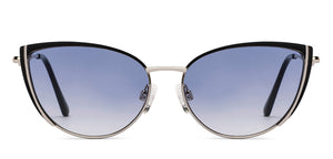 Black Cat Eye Full Rim Women Sunglasses by OJOS-210227
