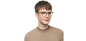 Green Wayfarer Full Rim Unisex Eyeglasses by Lenskart Hustlr Screen Glasses-222931