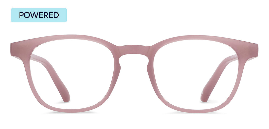 Dusty Rose Wayfarer Full Rim Unisex Eyeglasses by Lenskart Hustlr-218224