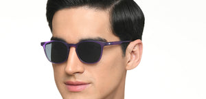 Violet Wayfarer Full Rim Unisex Sunglasses by Lenskart Hustlr-219261