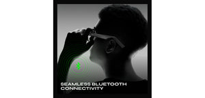 Black Wayfarer Full Rim Unisex Smart Glasses by Phonic-226131