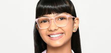 Load image into Gallery viewer, Pink Wayfarer Full Rim Unisex Eyeglasses by Hooper-224782