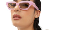 Load image into Gallery viewer, Pink Cat Eye Full Rim Unisex Sunglasses by John Jacobs-212560