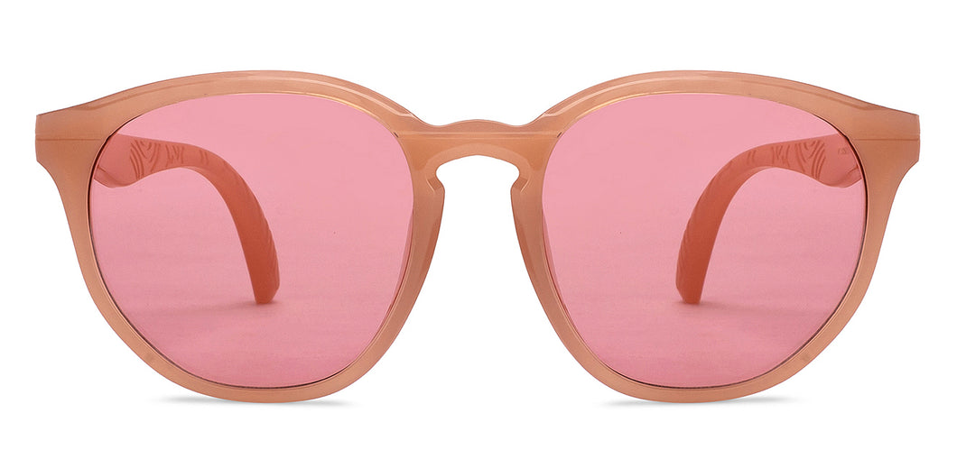 Pink Round Full Rim Unisex Sunglasses by Vincent Chase Online-207933