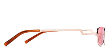 Load image into Gallery viewer, Gold Rectangle Half Rim Women Sunglasses by Lenskart-220677