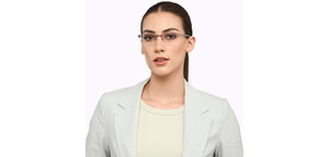 Pink Cat Eye Half Rim Women Eyeglasses by Vincent Chase-207974