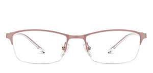 Pink Cat Eye Half Rim Women Eyeglasses by Vincent Chase-207974