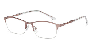 Pink Cat Eye Half Rim Women Eyeglasses by Vincent Chase-207974