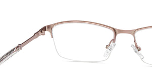 Pink Cat Eye Half Rim Women Eyeglasses by Vincent Chase-207974