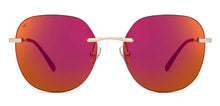 Load image into Gallery viewer, Gold Round Rimless Women Sunglasses by Vincent Chase-213250