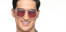 Load image into Gallery viewer, Pink Aviator Full Rim Unisex Sunglasses by Lenskart-217420