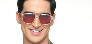 Pink Aviator Full Rim Unisex Sunglasses by Lenskart-217420