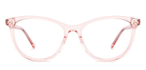 Pink Transparent Cat Eye Full Rim Women Eyeglasses by Vincent Chase-219689