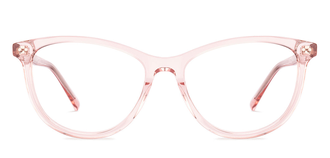 Pink Transparent Cat Eye Full Rim Women Eyeglasses by Vincent Chase-219689