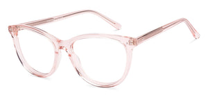 Pink Transparent Cat Eye Full Rim Women Eyeglasses by Vincent Chase-219689