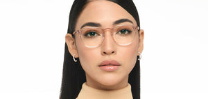 Pink Round Full Rim Women Eyeglasses by John Jacobs-213683