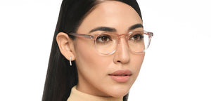 Pink Round Full Rim Women Eyeglasses by John Jacobs-213683