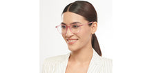 Load image into Gallery viewer, Pink Round Full Rim Unisex Eyeglasses by Lenskart Air-152144