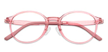Load image into Gallery viewer, Pink Round Full Rim Unisex Eyeglasses by Lenskart Air-152144