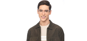 Pink Transparent Round Full Rim Women Eyeglasses by Vincent Chase-206656
