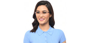 Pink Transparent Round Full Rim Women Eyeglasses by Vincent Chase-206656