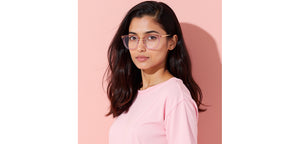 Pink Cat Eye Full Rim Unisex Eyeglasses by Vincent Chase-233104