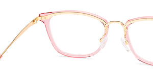 Pink Cat Eye Full Rim Unisex Eyeglasses by Vincent Chase-233104
