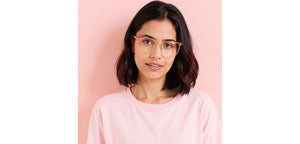 Pink Square Full Rim Unisex Eyeglasses by Vincent Chase-233106