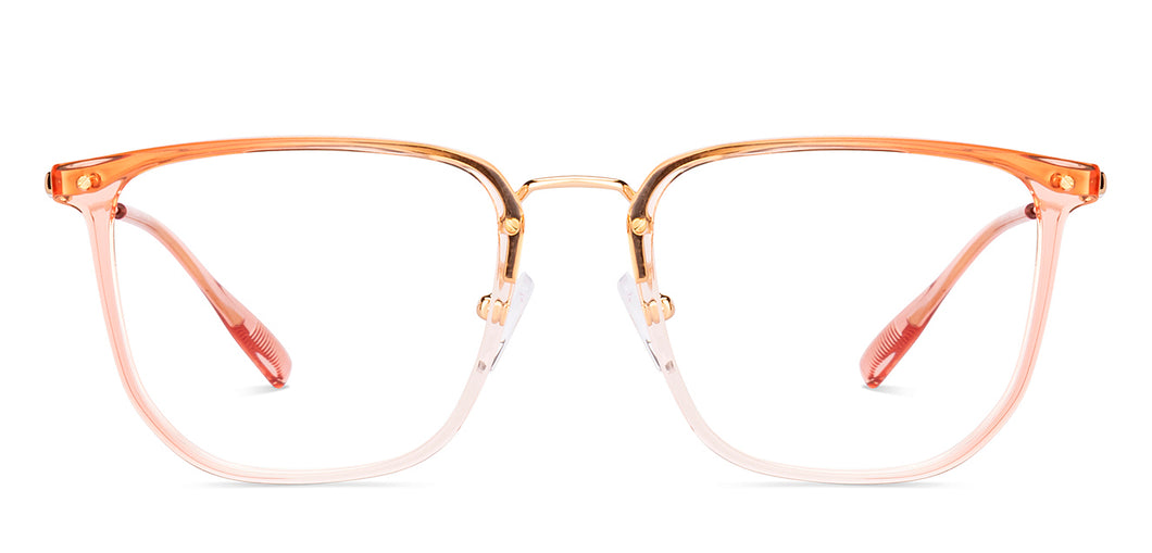 Pink Square Full Rim Unisex Eyeglasses by Vincent Chase-233106