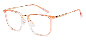 Pink Square Full Rim Unisex Eyeglasses by Vincent Chase-233106
