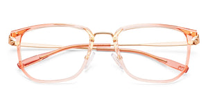 Pink Square Full Rim Unisex Eyeglasses by Vincent Chase-233106