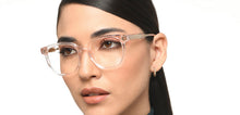 Load image into Gallery viewer, Pink Pentagonal Full Rim Unisex Eyeglasses by Lenskart-217401