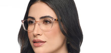 Load image into Gallery viewer, Pink Transparent Rectangle Full Rim Unisex Eyeglasses by Vincent Chase-210975